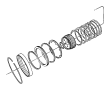 View THRUST WASHER. Used for: Second and Fourth Clutch.  Full-Sized Product Image