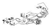 View CLAMP. Exhaust. Left Side, Muffler To Converter, Right Side.  Full-Sized Product Image