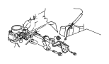 View Used for: SCREW AND WASHER. Hex Head. M6x1x16. Mounting, Throttle Bracket Attachment, Used for: Upper And Lower.  Full-Sized Product Image