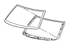 View BUTTON. Rear View Mirror. Inside.  Full-Sized Product Image