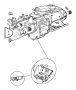 View Used for: NUT AND WASHER. Hex. M8x1.25. Battery Hold Down, Hood Hinge, Hood Latch, Hood Latch Cable, Left, Reinforcement, Reinforcement Assy To Rail, Reinforcement To Rail, Right, Strut Mount.  Full-Sized Product Image