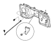 View BRACKET. Dash Panel to Plenum.  Full-Sized Product Image