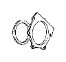 View BOLT, SCREW. Hex Flange Head. M6x1.00x12.00. Mounting. Right Front.  Full-Sized Product Image