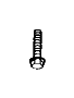 View BOLT, Used for: SCREW AND WASHER. Hex Flange Head. M11X1.50X90.00. Mounting.  Full-Sized Product Image