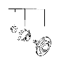 MB892408 Wheel Bearing and Hub Assembly (Rear)