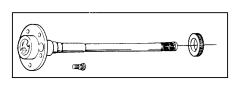 AXLE SHAFTS. Includes ABS sensor ring. 