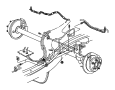 View LOCK. Brake Hose. As Required, Mounting, Rear.  Full-Sized Product Image