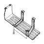 View SCREW. Hex Head, Tapping. M8X1.25X20.00, M8x20. Brake Hose RR Rail, Mounting.  Full-Sized Product Image