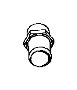 View PLUG. Hex Socket. 3/8-18NPTx.475. Chain Case Cover, Left, Left Cylinder Head, Right, Right Cylinder Head, Used for: Right and Left, Used for: Right And Left.  Full-Sized Product Image