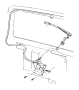 View SCREW. Hex Head. M6X1.00X25.00, M6x1x25. Drier Bracket, Mounting, Windshield Wiper Motor Mounting.  Full-Sized Product Image