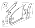 View BAFFLE. Body Side Hinge Pillar. Left, Lower, Lower Left.  Full-Sized Product Image