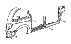 View PLUG. Body, Shock Tower Hole. B Pillar, Left, Right or Left, Used for: Right and Left, Used for: Right And Left.  Full-Sized Product Image