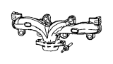 View MANIFOLD. Exhaust. Left.  Full-Sized Product Image
