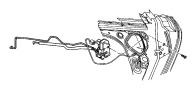 4574022AF Lock. Latch. Door. Actuator. (Rear)