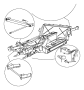 View SCREW. Hex Head. M6X1.00X25.00, M6x1x25. Drier Bracket, Mounting, Windshield Wiper Motor Mounting.  Full-Sized Product Image