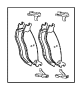 View Disc Brake Pad Set (Rear) Full-Sized Product Image