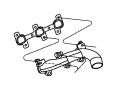 View GASKET. Exhaust Manifold. Left, Right, Right Side.  Full-Sized Product Image