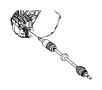 View SHAFT. Axle Half. Right.  Full-Sized Product Image