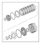 Image of RETAINER. Clutch. Includes Item 7. image for your 2011 Chrysler 200   