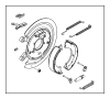 Image of ADAPTER. Parking Brake. Right or Left. [Corporate 9.25 LD Rear. image for your Chrysler 300  M