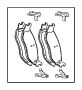 View Disc Brake Pad Set (Rear) Full-Sized Product Image