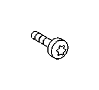 View SCREW. Pan Head. M6x1.00x16.00. Mounting. Right Rear, Secondary.  Full-Sized Product Image