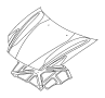 MU001282 Clip. Insulator. Retainer. Hood. (Upper)