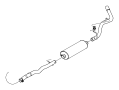 View INSULATOR, ISOLATOR. Exhaust, Exhaust Support. Left, Mounting, Right.  Full-Sized Product Image