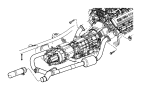 View INSULATOR, ISOLATOR. Exhaust, Exhaust Support. Mounting, Rear, Right or Left, Used for: Right And Left.  Full-Sized Product Image