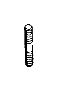 View STUD. Double Ended. M10X1.50X89.50, M6X1.00X18.00.  Full-Sized Product Image