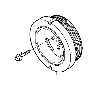View Bolt. Engine. Crankshaft Pulley. Harmonic Balancer. Hex Head Push Rod Point. Screw. Vibration damper.  Full-Sized Product Image 1 of 10