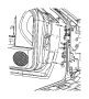 View HINGE. Door. Left, Upper Left.  Full-Sized Product Image
