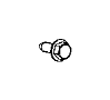 View BOLT, SCREW. 6 Lobe, Hex Flange Head. M6X1.00X10.00, M6x1.00x10.90, M6X1.0X10.00. Mounting.  Full-Sized Product Image