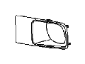 View BEZEL. Fog Lamp. Left.  Full-Sized Product Image