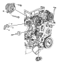 View Bolt. Alternator. Bracket. Mount. Compressor. (Lower) Full-Sized Product Image