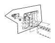 View BRACKET. Bumper, Tow Hook. Left. Center.  Full-Sized Product Image