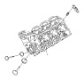 Image of HEAD. Cylinder. Left. Bare, Partial. image for your 2005 Chrysler Sebring   