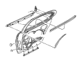 Image of WEATHERSTRIP. Rear Door Sill Secondary. Right. image for your 2008 Jeep Liberty   