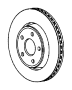 Image of ROTOR. Brake. Rear.  [Anti-Lock 4-Wheel Disc. image for your Jeep Grand Cherokee