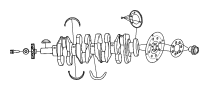 Engine Crankshaft Main Bearing (Upper)