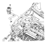 View BOLT, SCREW, Used for: BOLT AND WASHER, Used for: SCREW AND WASHER. Hex Head. M8-1.25, M8x1.25x25, M8X1.25X25.00. Instrument Panel To Cowl, Left, Mounting, Right.  Full-Sized Product Image