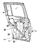 View BUMPER. Door. Left, Right.  Full-Sized Product Image