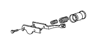 View SCREW, Used for: SCREW AND CONED WASHER. Pan Head. M5X0.80X16.60. Mounting.  Full-Sized Product Image