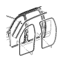 Image of Door Seal (Front, Upper, Lower) image for your Ram 2500  