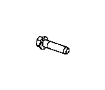 View BOLT. Hex Flange Head, Hub. M14x1.50x55.00. Hub To Knuckle Mounting, Left, Mounting, Right, Right or Left.  Full-Sized Product Image