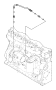 View O RING. Turbo Oil Drain Tube.  Full-Sized Product Image