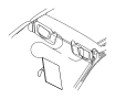 View LABEL. Air Bag Warning. Spanish. Mexico, Sun Visor.  Full-Sized Product Image