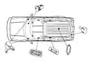 View SWITCH. Map Light. Export, Over Head Console.  Full-Sized Product Image
