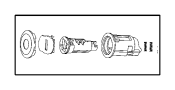 View CYLINDER. Door Lock. Left.  Full-Sized Product Image