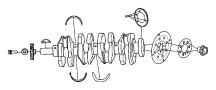4884917AA Engine Crankshaft Main Bearing (Lower)